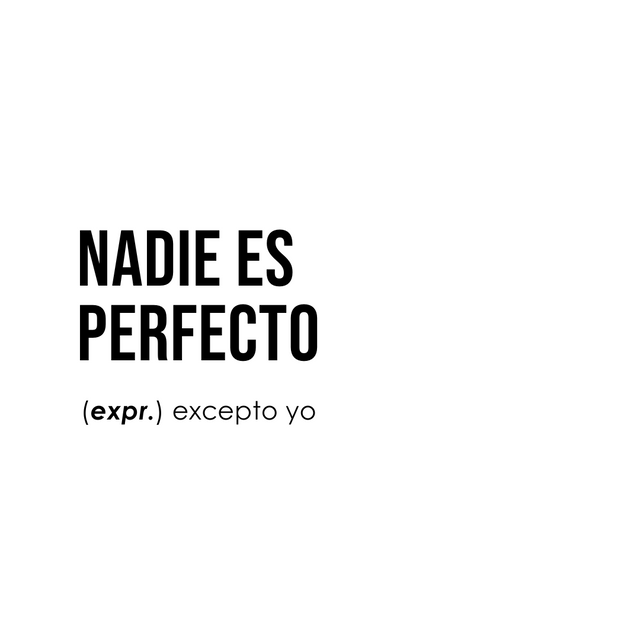 Nadie es perfecto